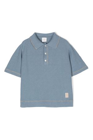 blue linen polo shirt ELEVENTY KIDS | EU9P21Z212460D